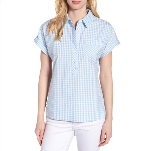 Vineyard Vines Prepster Popover Short Sleeve Shirt - Picture 1 of 4